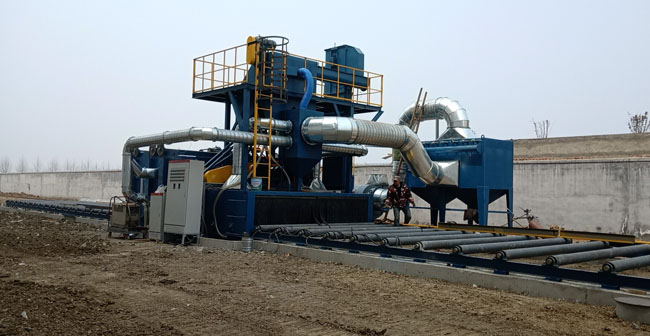 鋼板拋丸打砂機(jī)，鋼板噴砂打沙機(jī)
